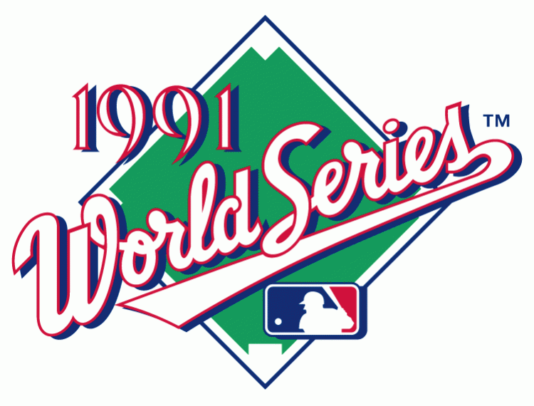 MLB World Series 1991 Primary Logo iron on transfers for T-shirts